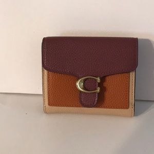 Colorblock Leather Small Wallet